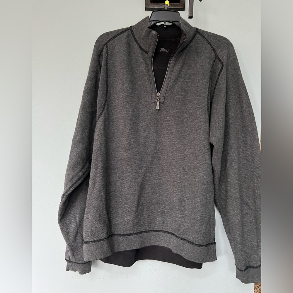 Tommy Bahama Men’s Reversible Half-Zip | size Large - Picture 1 of 5